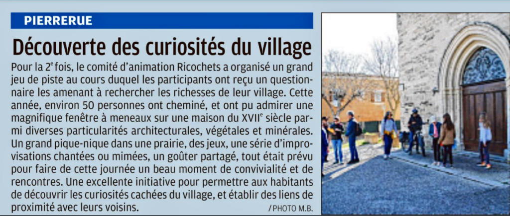 Article dans La Provence